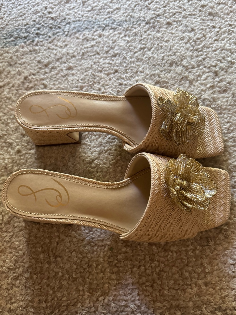 NEW Sam Edelman Winsley Sandals in Natural - Picture 8 of 9